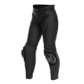 Delta 4 - Women's Motorcycle Leather Pants - Black/Black