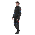 Super Adventure ABSØLUTESHELL™ - Men Motorcycle Off-Road Jacket - Black/Black/Blue