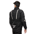 Gullfoss D-Dry - Motorcycle Jacket Waterproof Men - Black/Black/Tidal Foam