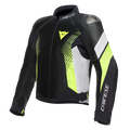 Super Rider 2 ABSOLUTESHELL™ - Men's Waterproof Motorcycle Jacket - Black/Dark-Gull-Gray/Fluo-Red