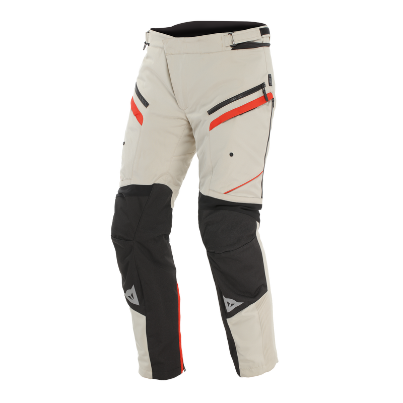 Gullfoss D-Dry - Men's All Seasons Motorcycle Pants - Tidal Foam/Red