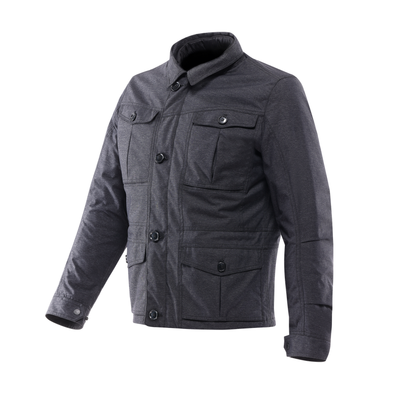 Marvila Tex - Motorcycle Jacket In Textile Men - Dark Grey