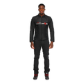 Herosphere Air Tex - Men's Motorcycle Jacket In Fabric - Black/White Stripes/Red