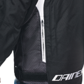 Avro 5 - Men's Fabric Motorcycle Jacket - Black/White/Black