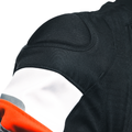 Avro 5 - Men's Fabric Motorcycle Jacket - Black/Red-Fluo/White