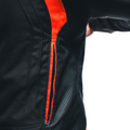 Avro 5 - Men's Fabric Motorcycle Jacket - Black/Red-Fluo/White