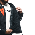 Avro 5 - Men's Fabric Motorcycle Jacket - Black/Red-Fluo/White