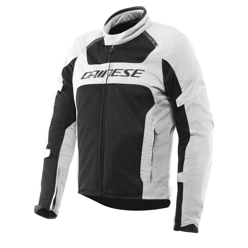 Air Frame 3 Tex - Men's Summer Motorcycle Jacket In Fabric - Light Gray/Light Gray/Black