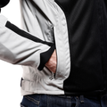 Air Frame 3 Tex - Men's Summer Motorcycle Jacket In Fabric - Light Gray/Light Gray/Black