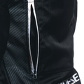 Avro 5 - Women's Fabric Motorcycle Jacket - Black/White/Black