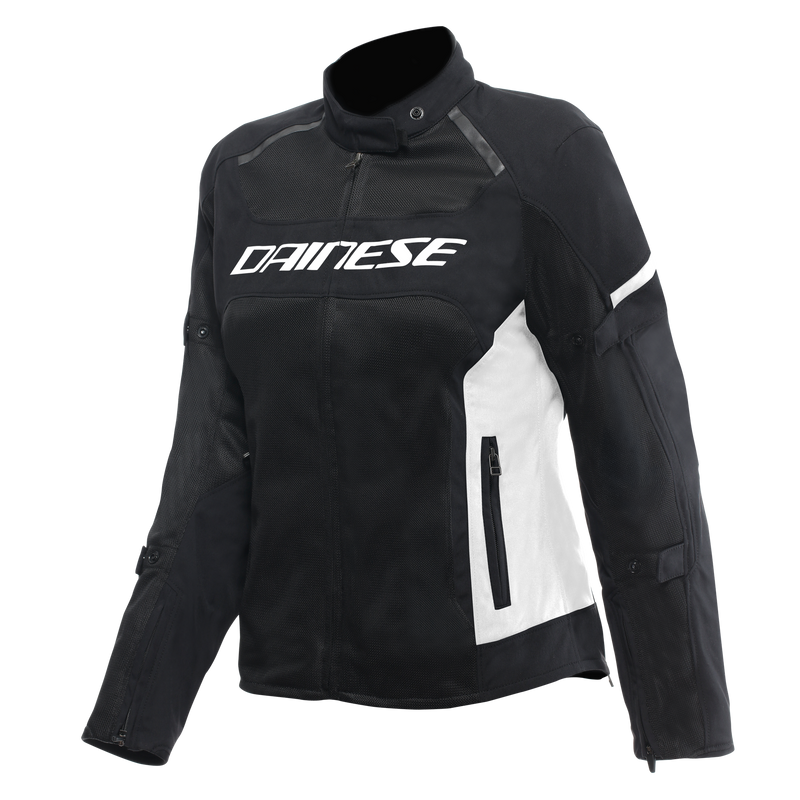 Air Frame 3 Tex - Women's Summer Motorcycle Jacket In Fabric - Black/White/White
