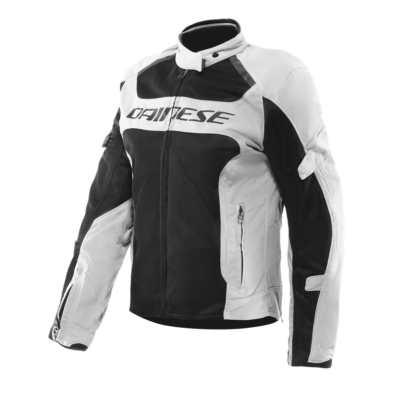 Air Frame 3 Tex - Women's Summer Motorcycle Jacket In Fabric - Light Gray/Light Gray/Black
