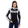 Air Frame 3 Tex - Women's Summer Motorcycle Jacket In Fabric - Light Gray/Light Gray/Black