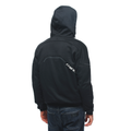 Daemon-X Safety Hoodie - Men's Motorcycle Safety Hoodie - Black/Black/White