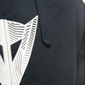 Daemon-X Safety Hoodie - Men's Motorcycle Safety Hoodie - Black/Black/White
