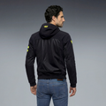 Vintedge Air Tex VR46 - Men's Summer Mesh Motorcycle Jacket - Black/Yellow-Fluo