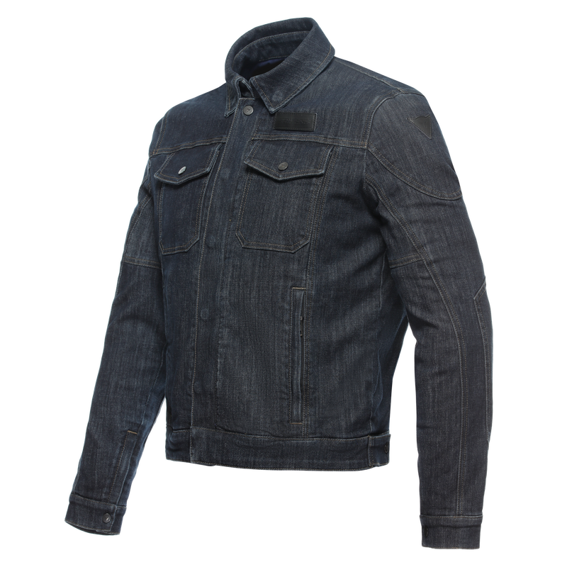 Denim Tex - Men's Motorcycle Jacket In Fabric - Blue
