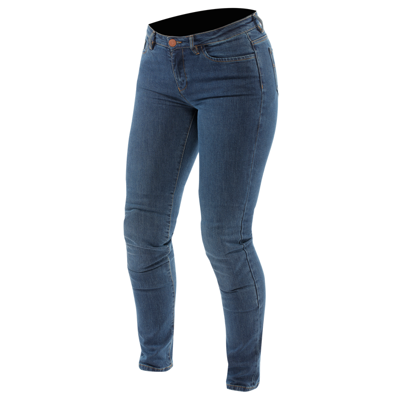 5-Pocket Denim - Slim Women's Motorcycle Jeans - Blue