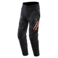 Drake 2 Super Air - Men's Summer Motorcycle Pants In Fabric - Black/Anthracite/Red-Fluo