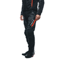 Drake 2 Super Air - Men's Summer Motorcycle Pants In Fabric - Black/Anthracite/Red-Fluo
