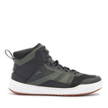 Suburb Air - Men's Summer Motorcycle Shoes In Fabric - Black/White/Army Green