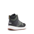 Suburb Air - Men's Summer Motorcycle Shoes In Fabric - Black/White/Army Green