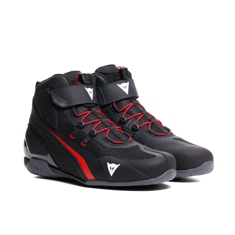 Herian Air - Summer Motorcycle Shoes - Black/Red-Lava