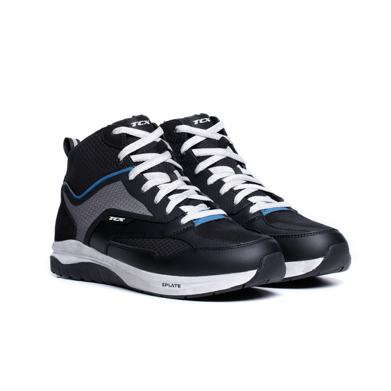 Nalbak WP Motorcycle Shoes Men - Black/Denim