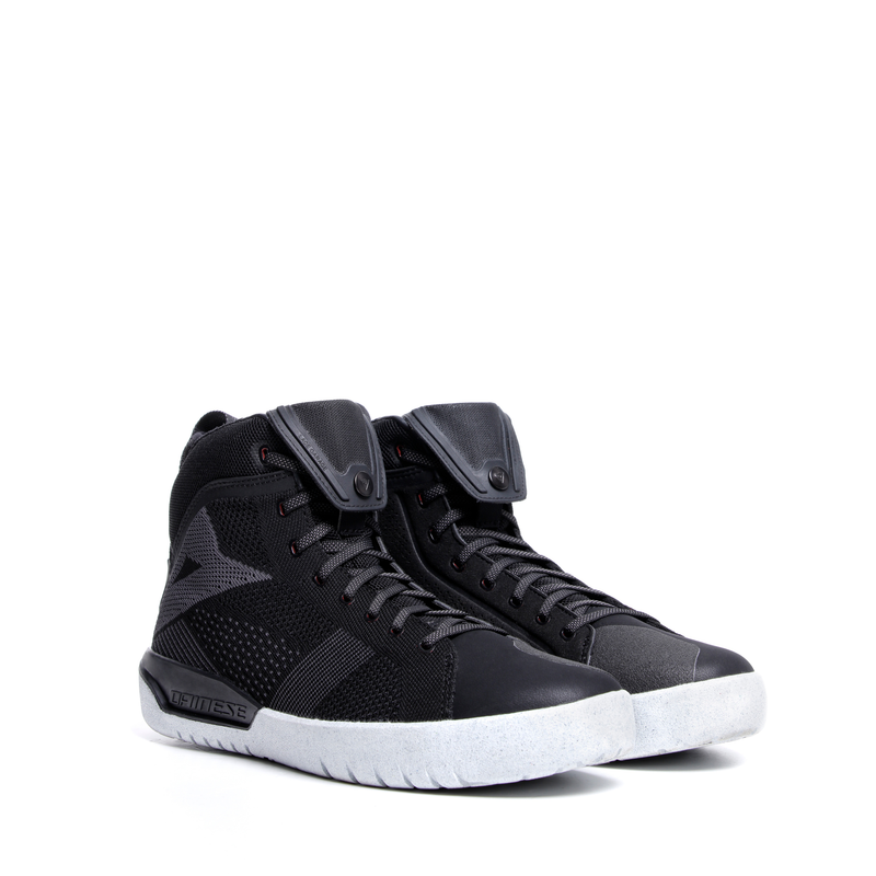Metractive Air - Men's Summer Motorcycle Shoes In Fabric - Black/Black/White