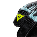 Fiero - Leather Racing Motorcycle Gloves - Black/Water/Yellow Fluo