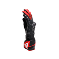 Fiero - Leather Racing Motorcycle Gloves - Black/Red-Lava/White