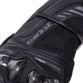 Reacto Carbon Long - Motorcycle Gloves In Leather Men - Black/Anthracite