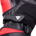 Reacto Carbon Long - Motorcycle Gloves In Leather Men - Black/Red-Lava