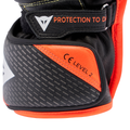 Full Metal 7 - Men's Motorcycle Racing Leather Gloves - Black/Red Fluo