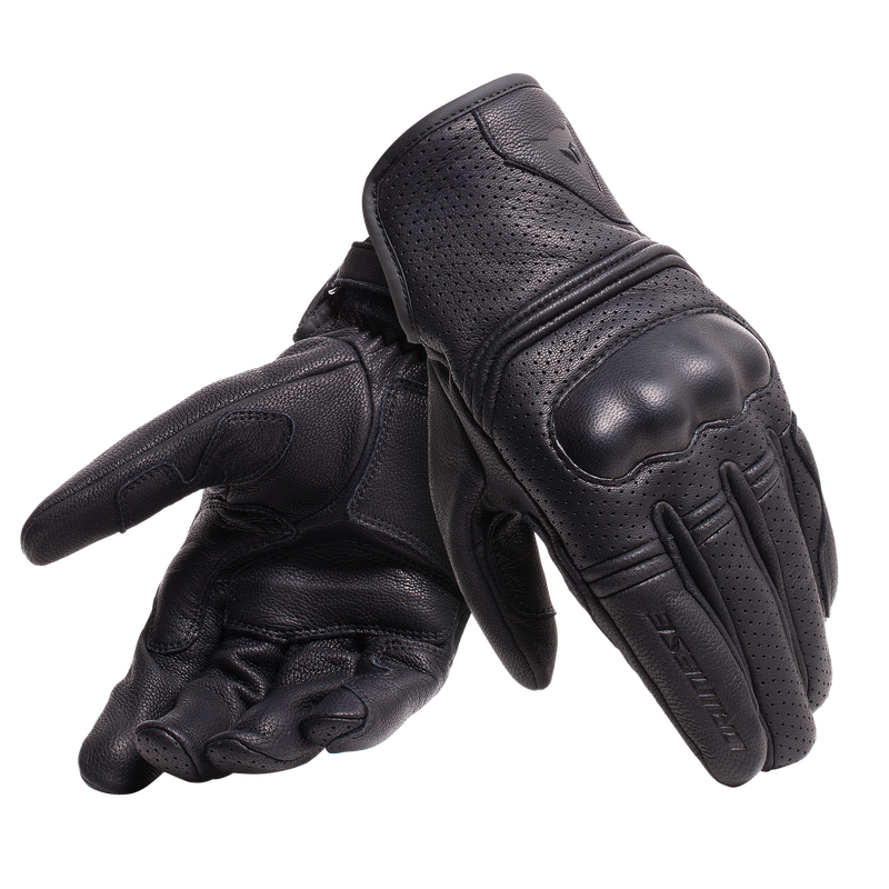 Corbin Air - Unisex Motorcycle Leather Gloves - Black