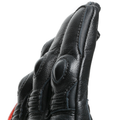 4-Stroke 2 - Men's Motorcycle Leather Gloves - Black/Fluo-Red