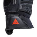 Carbon 4 - Men's Motorcycle Short Leather Gloves - Black/Fluo-Red