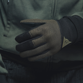 Torino - Men's Motorcycle Textile Gloves - Black/Grape-Leaf