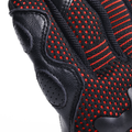 Unruly Ergo-Tek - Men's Motorcycle Textile Gloves - Black/Fluo-Red
