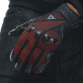 Unruly Ergo-Tek - Men's Motorcycle Textile Gloves - Black/Fluo-Red
