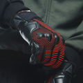 Unruly Ergo-Tek - Men's Motorcycle Textile Gloves - Black/Fluo-Red