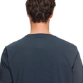 Geometrica - Men's Crewneck T-Shirt - Carbon/White Stripes