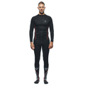 Thermal Motorcycle Windproof Long Sleeve Shirt Men - Mid Layer Winter - Black/Red