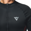 Thermal Motorcycle Windproof Long Sleeve Shirt Men - Mid Layer Winter - Black/Red