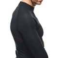 Thermal Motorcycle Windproof Long Sleeve Shirt Men - Mid Layer Winter - Black/Red