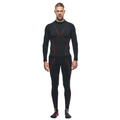 Thermal Motorcycle Long Sleeve Shirt Men - Mid Layer Winter - Black/Red