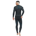Technical Motorcycle Long Sleeve Shirt Men - Base Layer Summer - Black/Blue