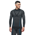 Technical Motorcycle Long Sleeve Shirt Men - Base Layer Summer - Black/Blue