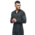 Technical Motorcycle Undersuit Men - Base Layer Summer - Black/Blue