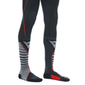 Technical Motorcycle Long Socks Unisex - Mid Layer Winter - Black/Red